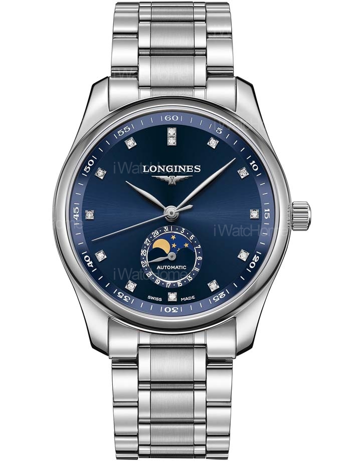 Master 巨擘系列藍面月相腕錶